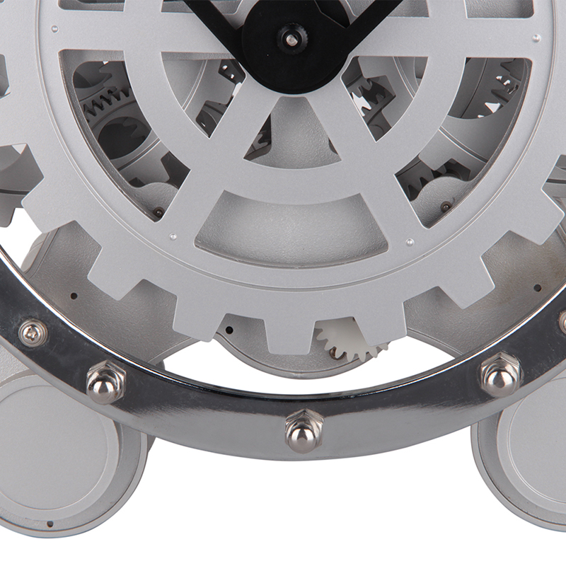 Table Gear Retro Clock Double Foot Gear Clock
